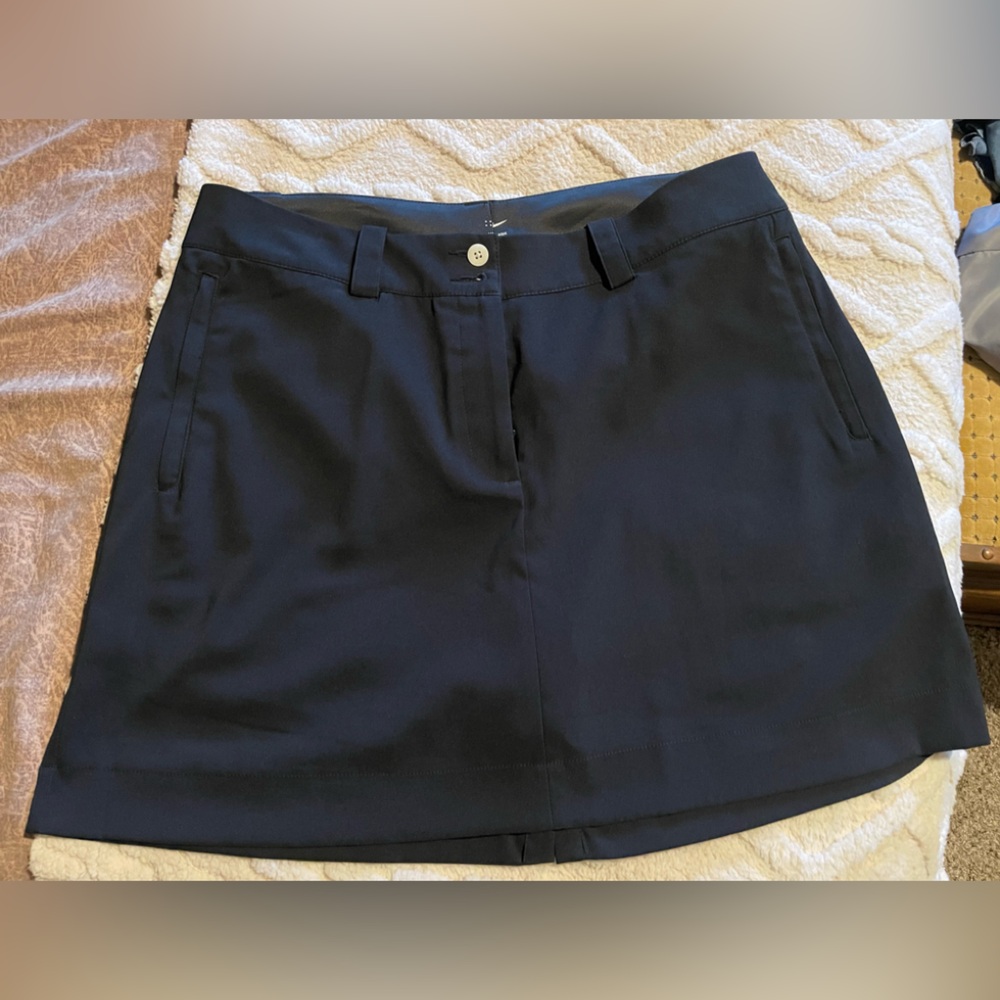Nike Black Athletic Skirt lined nwot large